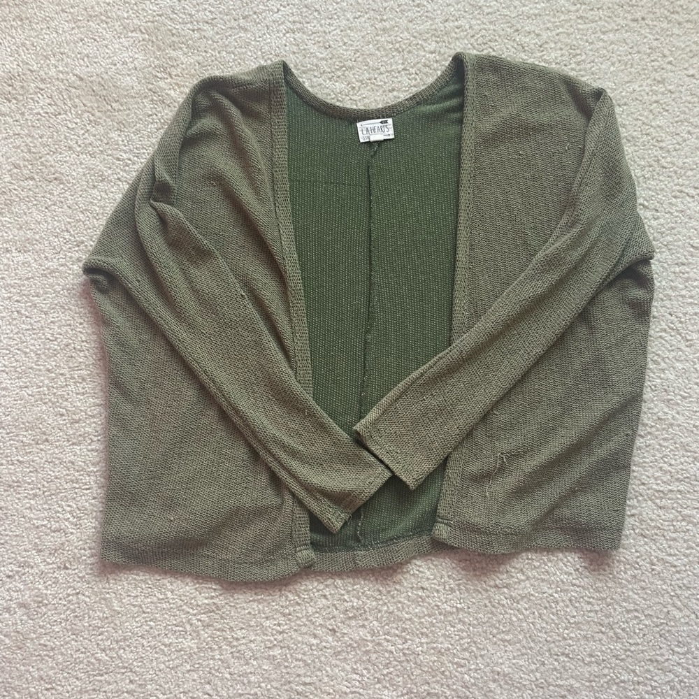Green sweater/cardigan